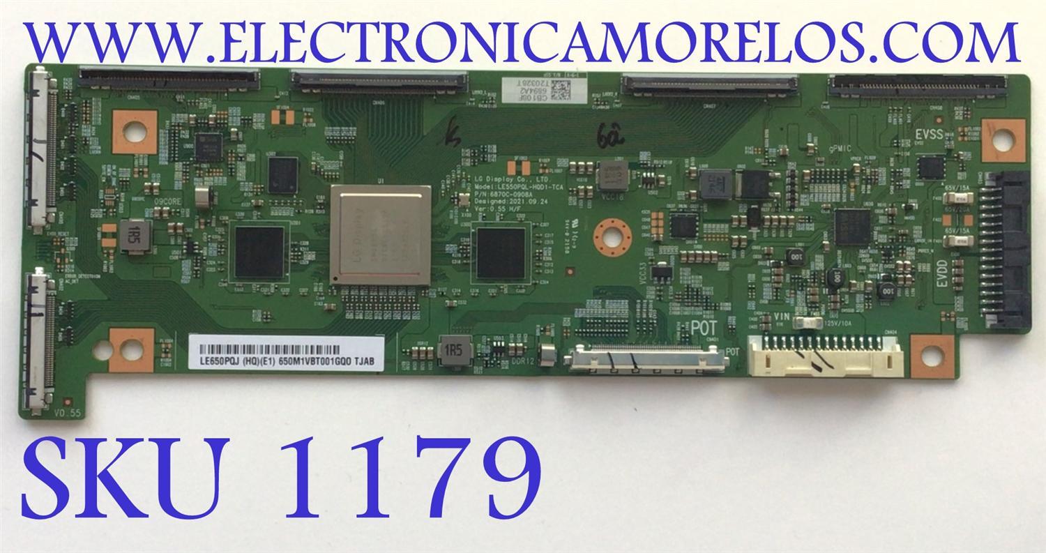 T-CON PARA TV LG OLED / NUMERO DE PARTE 6894A / 6871L-6894A / 6870C-0908A / LE550PQL-HQD1-TCA / PANEL AC650AQL CQA1_RS / DISPLAY LE650PQJ (HQ)(E1) / MODELOS OLED65G2PUA / OLED65C2PUA / OLED65G2PUA.DUSQLJR / OLED65C2PUA.DUSQLJR
